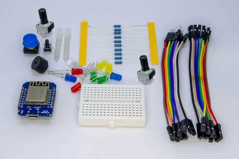 D1 mini (ESP8266) startpakke komponenter