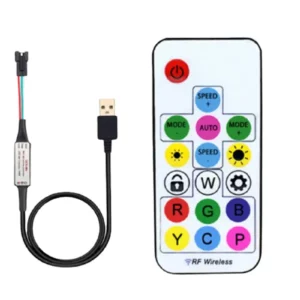 WS2812b (neopixel) RF fjernkontroll