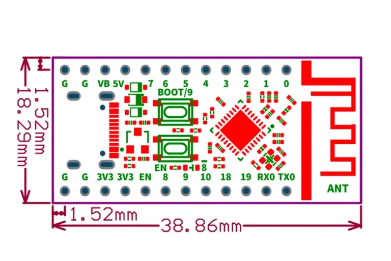 ESP32-C3 fra WeAct