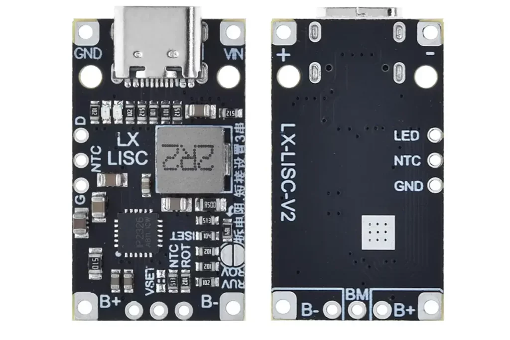2S / 3S Li-ion Batterilader & BMS