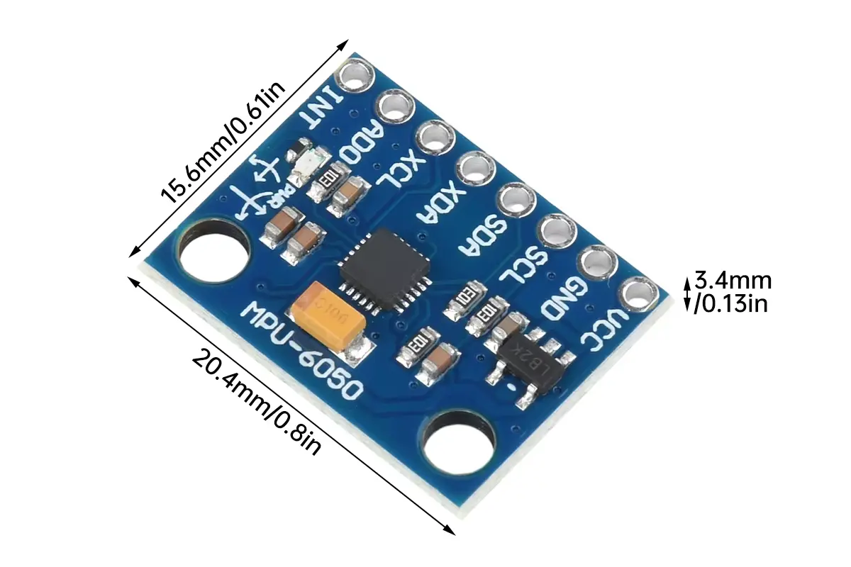 MPU-6050: 6-akset Gyroskop og Akselerometer - Bilde 3
